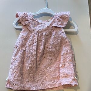 Pink floral dress with underwear